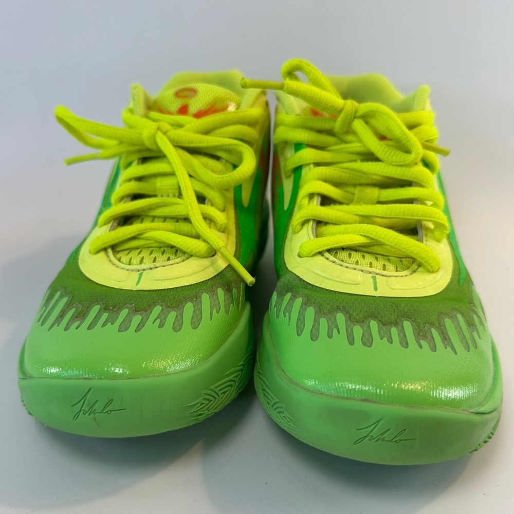 HTF Puma LaMelo Ball MB.02 Nickelodeon Slime Size 3 Kids Shoes 377610-01 - Picture 2 of 12